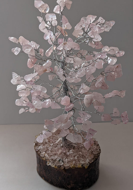 Rose Quartz Gemstone Tree (200 chips Tree)