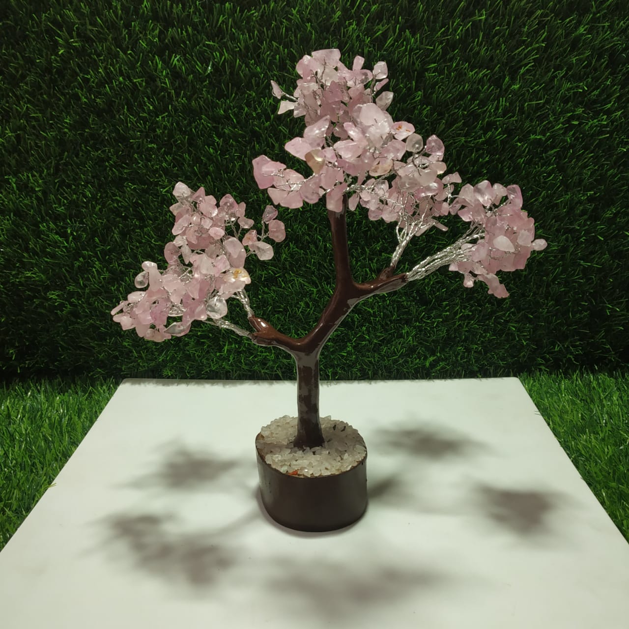 Rose Quartz Gemstone Tree