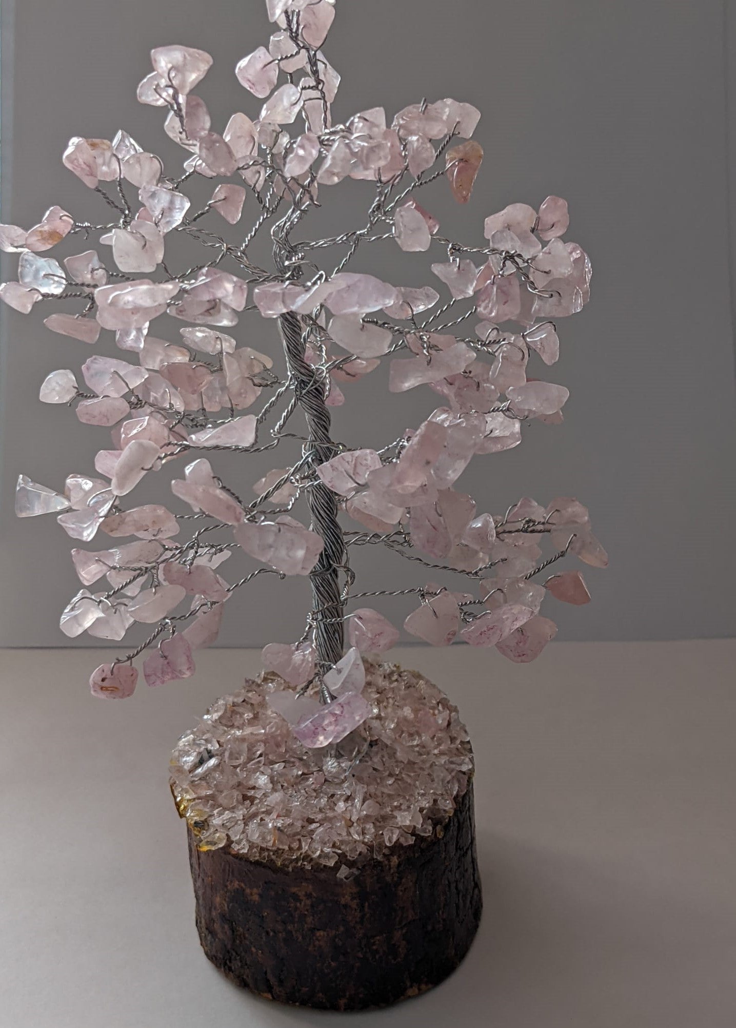 Rose Quartz Gemstone Tree (200 chips Tree)