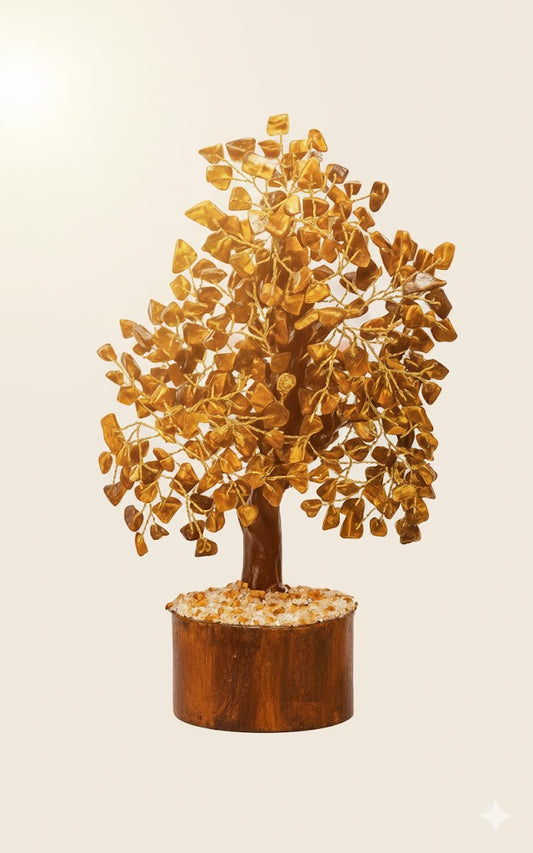 Handcrafted Tiger’s Eye Gemstone Tree – The Stone of Courage & Protection