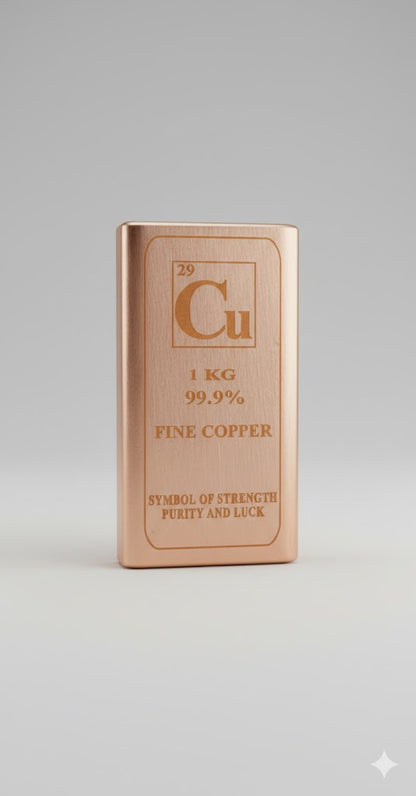 99.9% Pure Copper Bar, 1 kg Bar