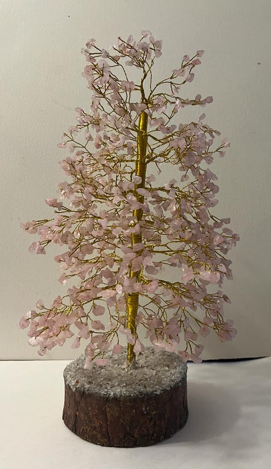 Rose Quartz Gemstone Tree (1000 chips Tree)