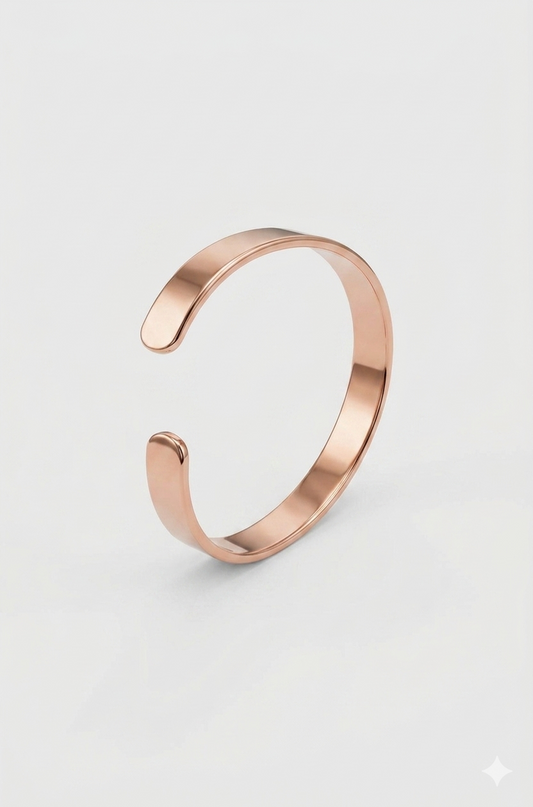 Handmade Solid Copper Bangle Bracelet: Pure Copper Bangle – Copper Kada for Men & Women