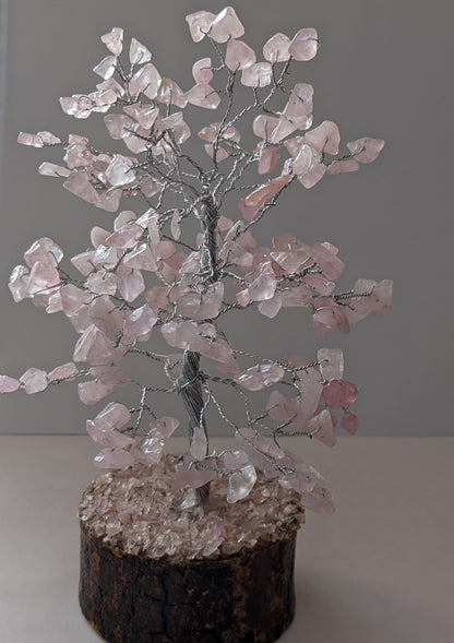 Rose Quartz Gemstone Tree (200 chips Tree)