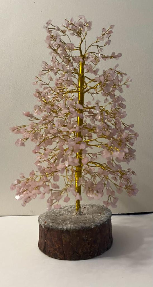 Rose Quartz Gemstone Tree (1000 chips Tree)