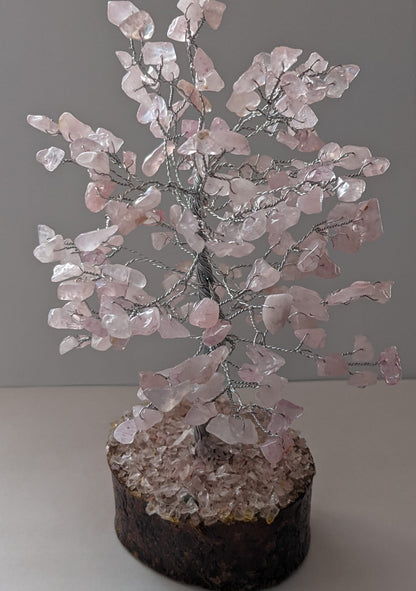 Rose Quartz Gemstone Tree (200 chips Tree)
