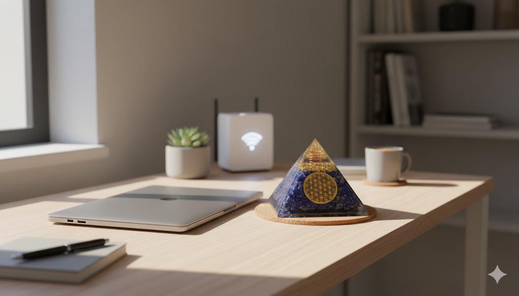 Handcrafted Orgonite Pyramids-Citrine & Lapis Lazuli Pyramid