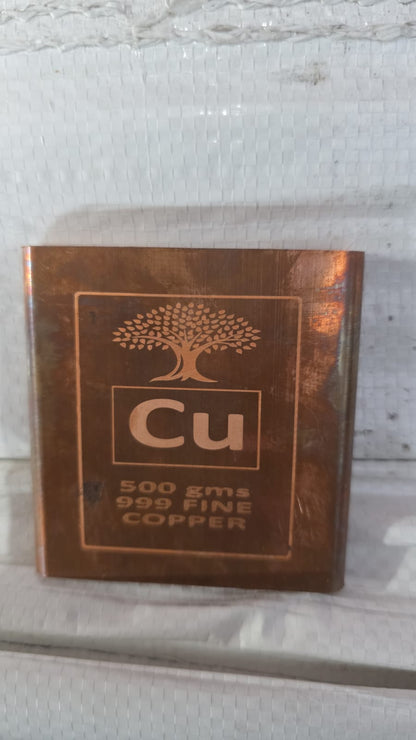 99.9% Pure Copper Bar, 500 Grams Bar
