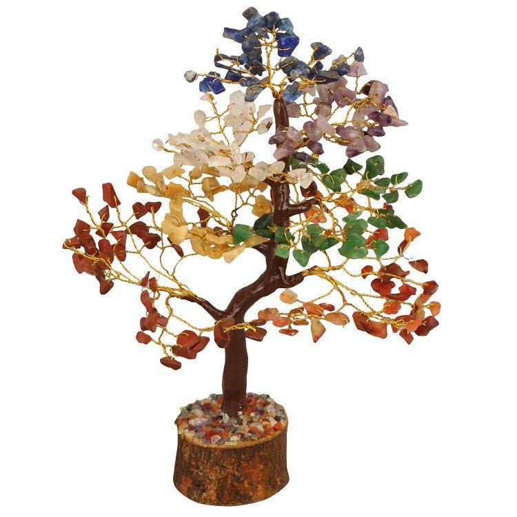 Seven Chakra Gemstone Tree of Life - Balancing Energy Bonsai