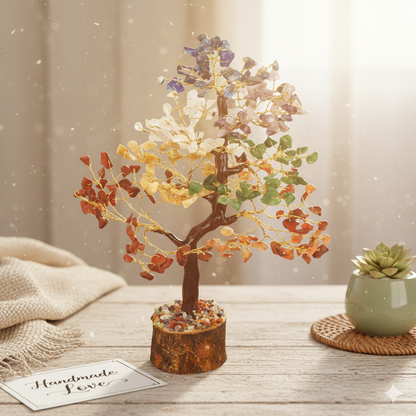 Seven Chakra Gemstone Tree of Life - Balancing Energy Bonsai