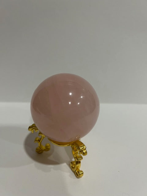 Candle & Rose Quartz Sphere