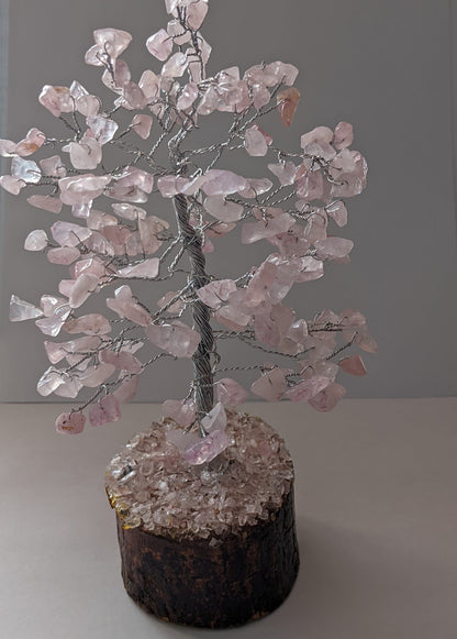 Rose Quartz Gemstone Tree (200 chips Tree)