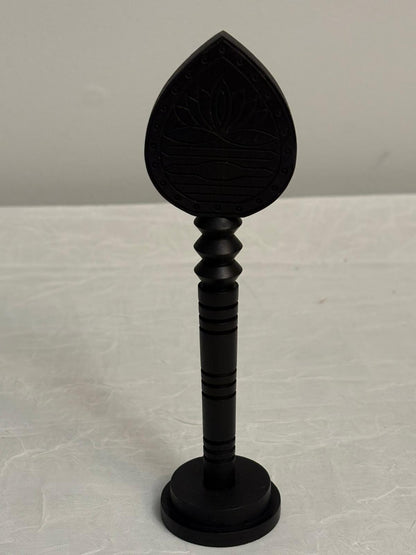 Handcrafted Karungali / Ebony Wood Murugan Vel – 6 Inches