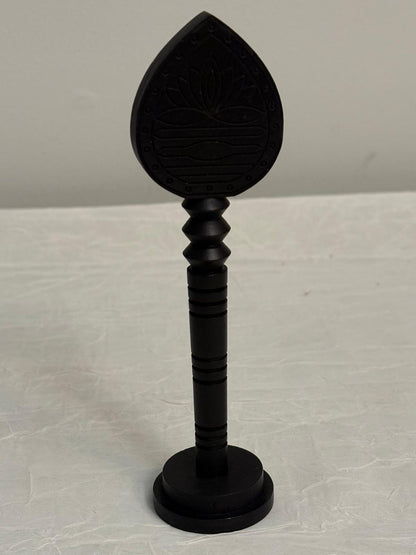 Handcrafted Karungali / Ebony Wood Murugan Vel – 6 Inches