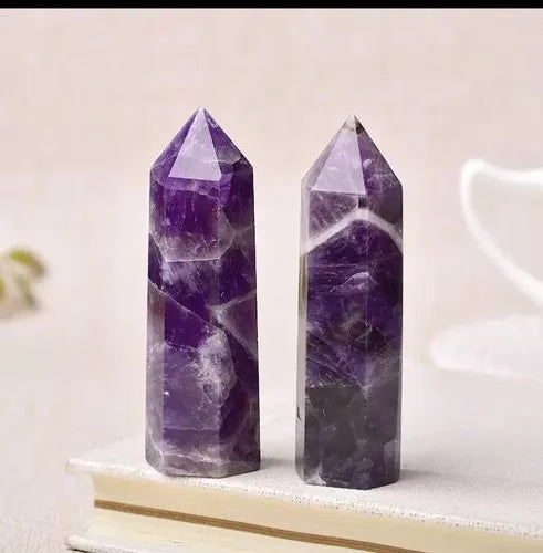 Amethyst Tower points – Polished Healing Point