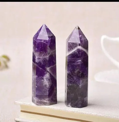 Amethyst Tower points – Polished Healing Point