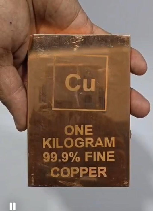 99.9% Pure Copper Bar, 1 kg Bar