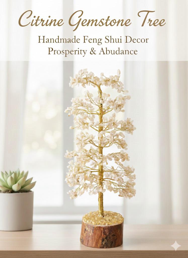 Handmade Citrine Crystal Tree – Attract Wealth & Abundance