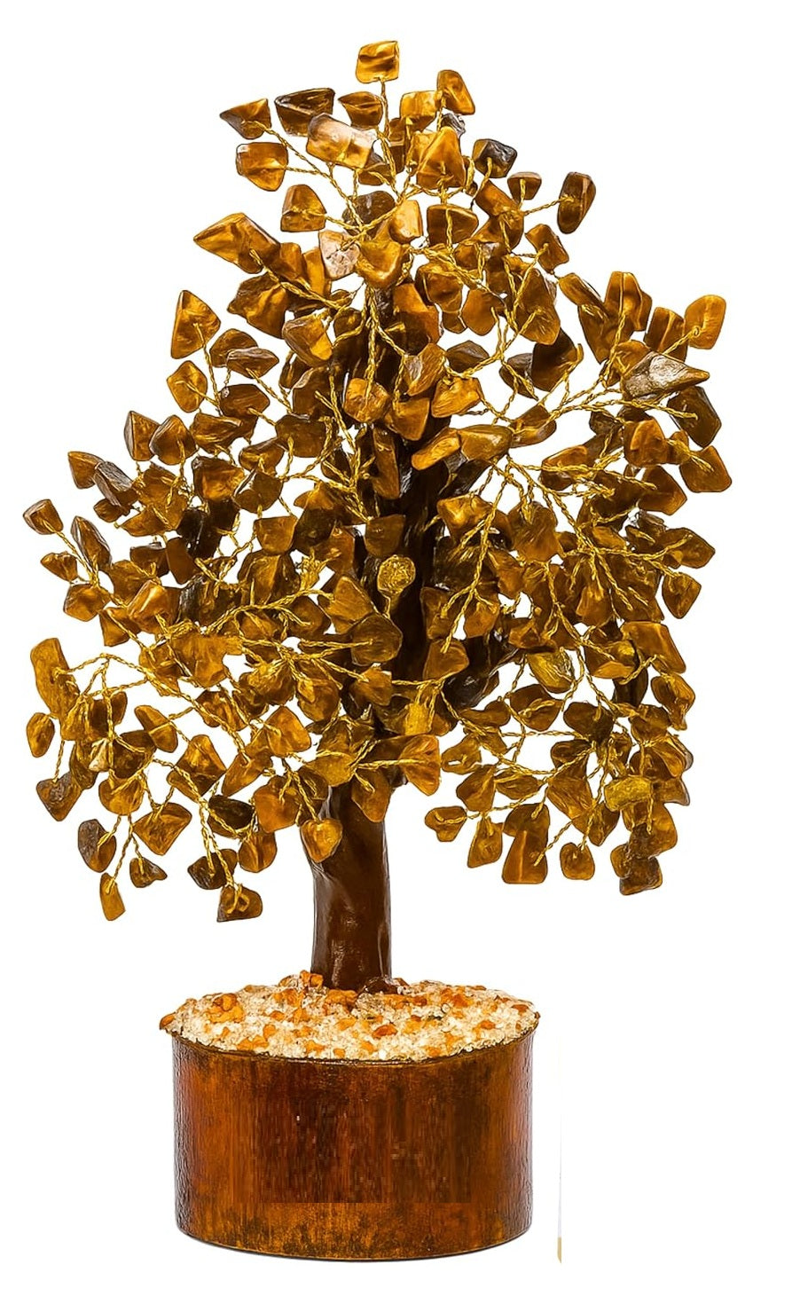 Handcrafted Tiger’s Eye Gemstone Tree – The Stone of Courage & Protection