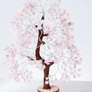 Rose Quartz Gemstone Tree, Feng Shui Crystal Tree