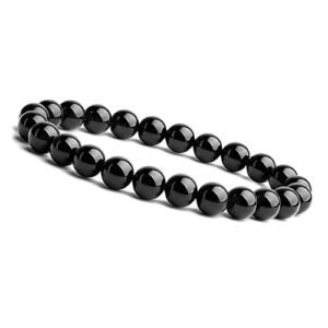 Black Obsidian Bracelet (8 mm Beads)