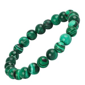 Malachite Bracelet (8 mm Beads)