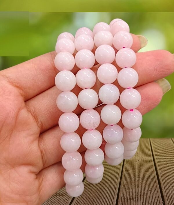 Rose Quartz Bracelet (10 mm Beads) - Image 3