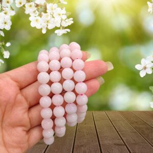 Rose Quartz Bracelet (8 mm Beads)