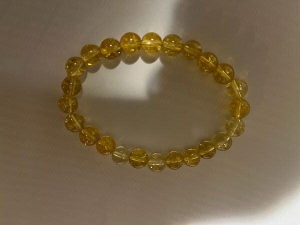 Citrine Bracelet (8 mm Beads) - Image 4