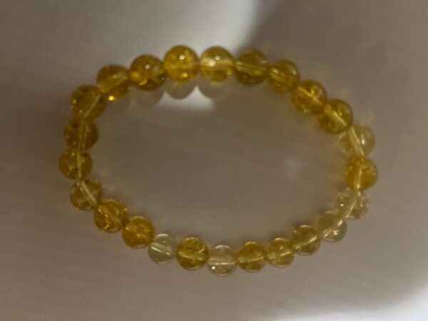 Citrine Bracelet (8 mm Beads) - Image 2